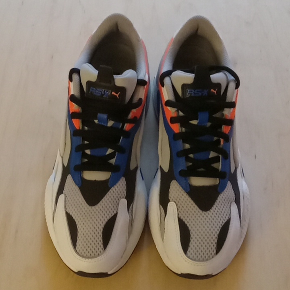 Puma RS-X Running System sneakers..blue and orange.